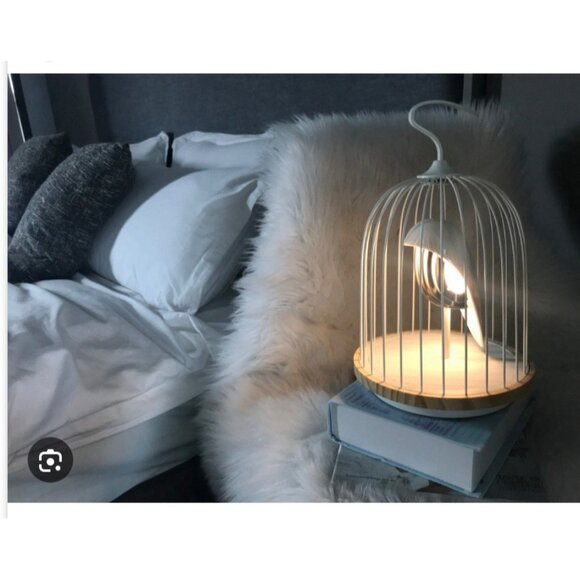 Daqi Concept Jingoo Phoenix Bird Lamp Bluetooth Speaker Gold $450 Rechargeable - Picture 10 of 10